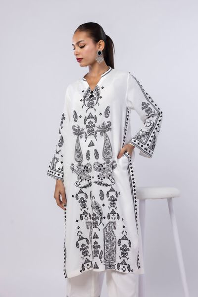 Embroidered | Russian Raw Silk | Kurta | USD 50.00