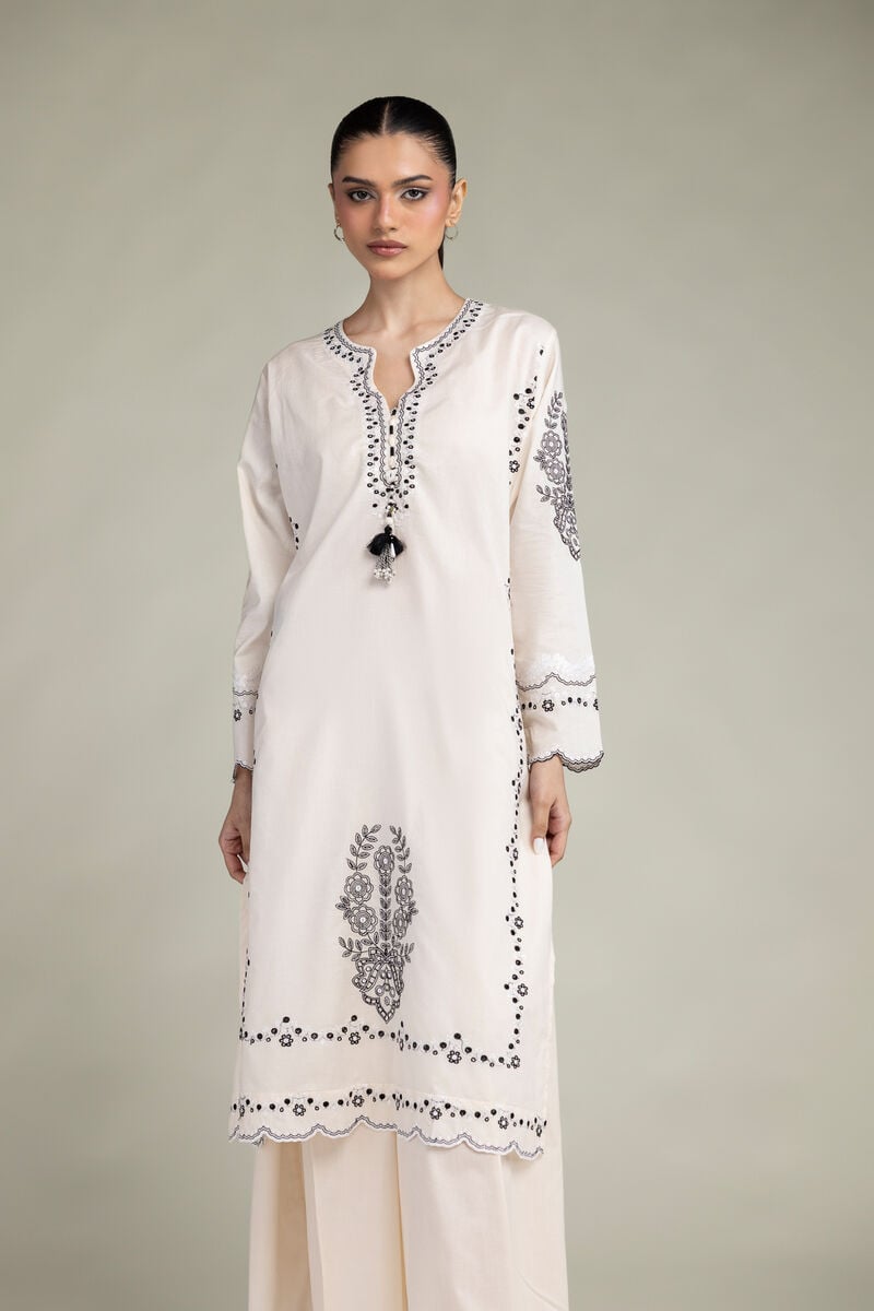 Embroidered | Cambric | Floral Cambric Kurta | USD 45.00