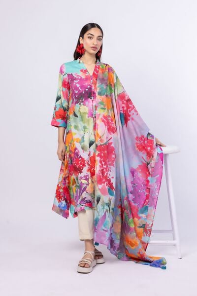 Printed | Light Thai Silk | Dupatta | USD 18.00