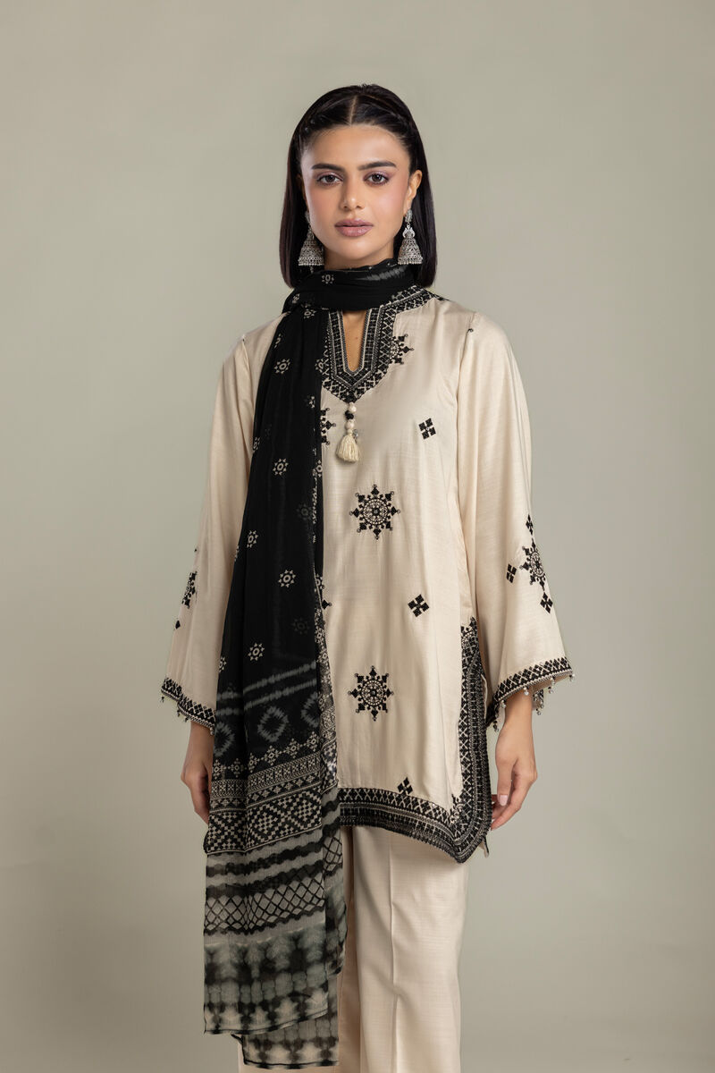 Embroidered | Raw Silk | Silk 3-Piece Tailored | USD 105.00
