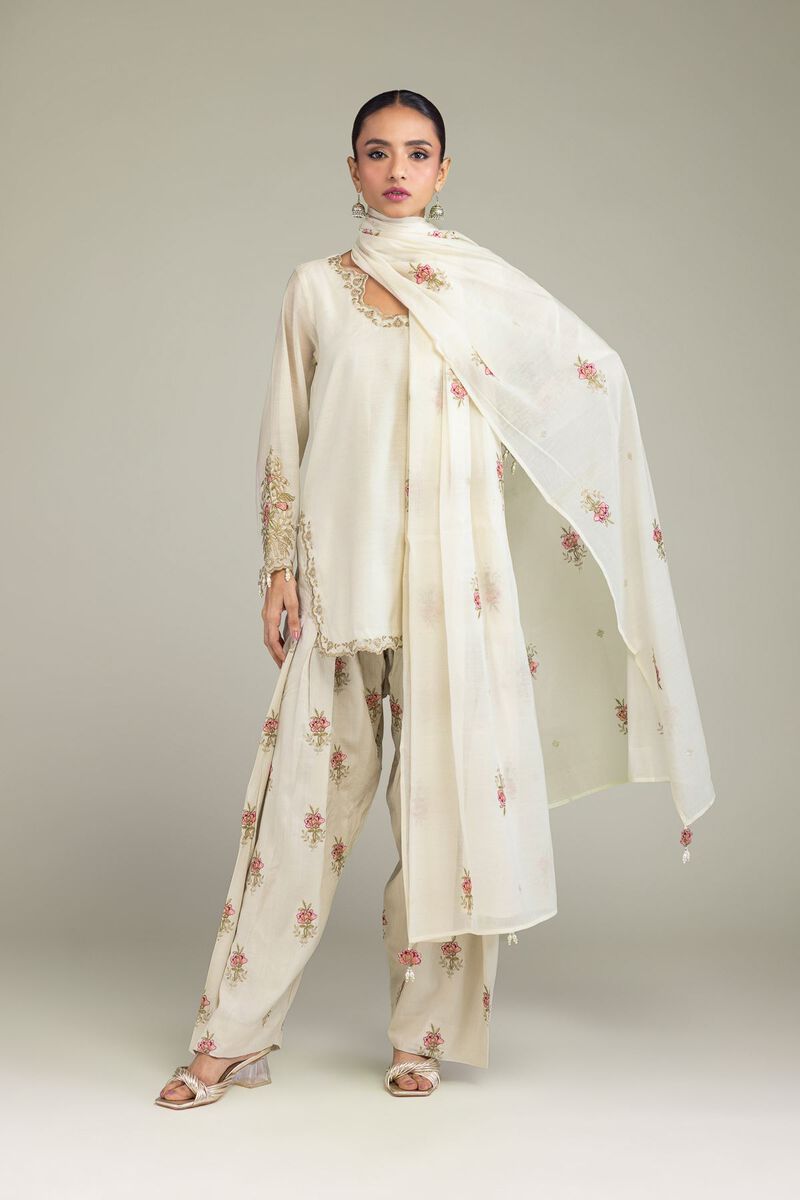 Embroidered | Paper Silk | Dupatta | USD 40.00
