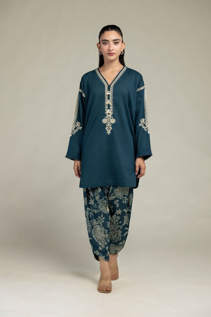 Embroidered | Cambric | Floral Printed Shalwar | USD 30.00