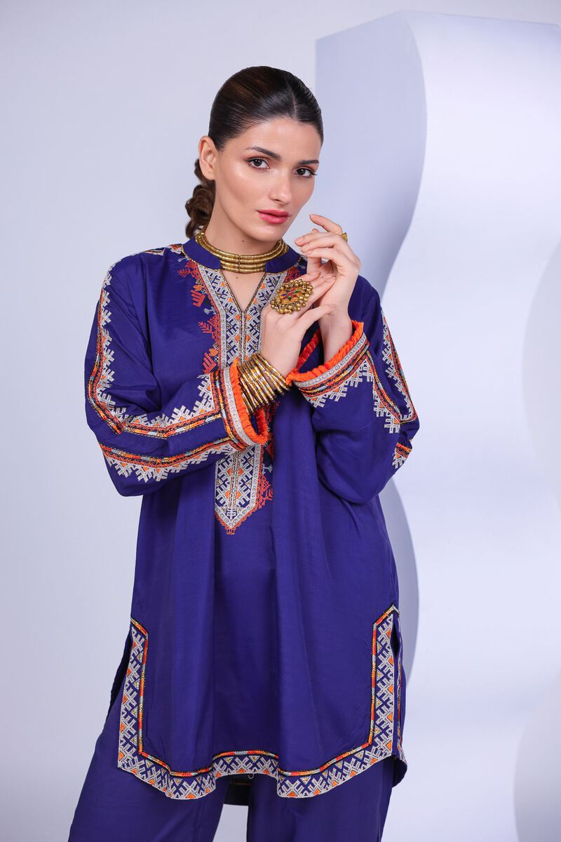 Embroidered | Russian Raw Silk | Kurta | USD 55.00