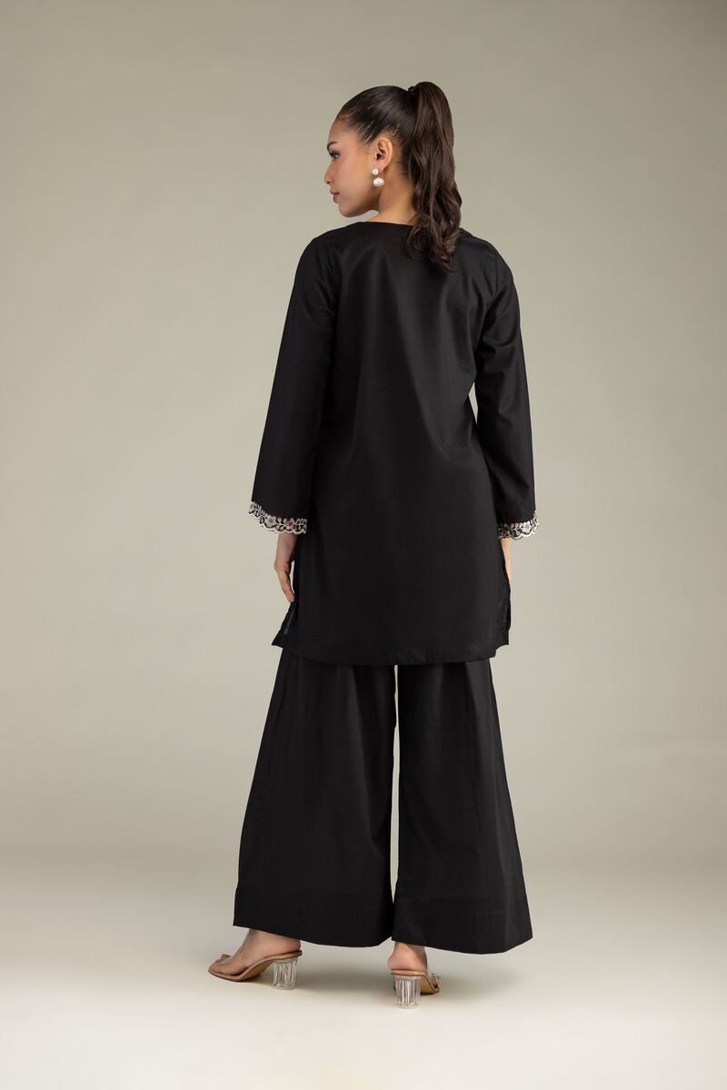 Embroidered | Cambric | Black Cambric Kurta | USD 45.00