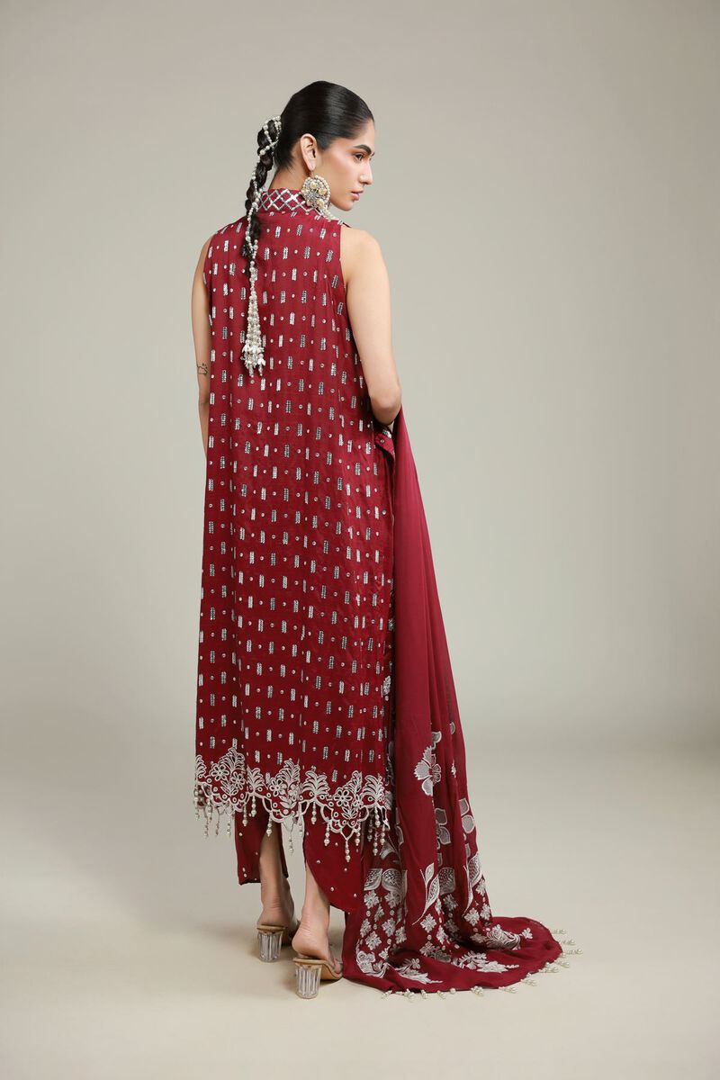 Dyed | Raw Silk | Co-ord 3 Piece | USD 125.00