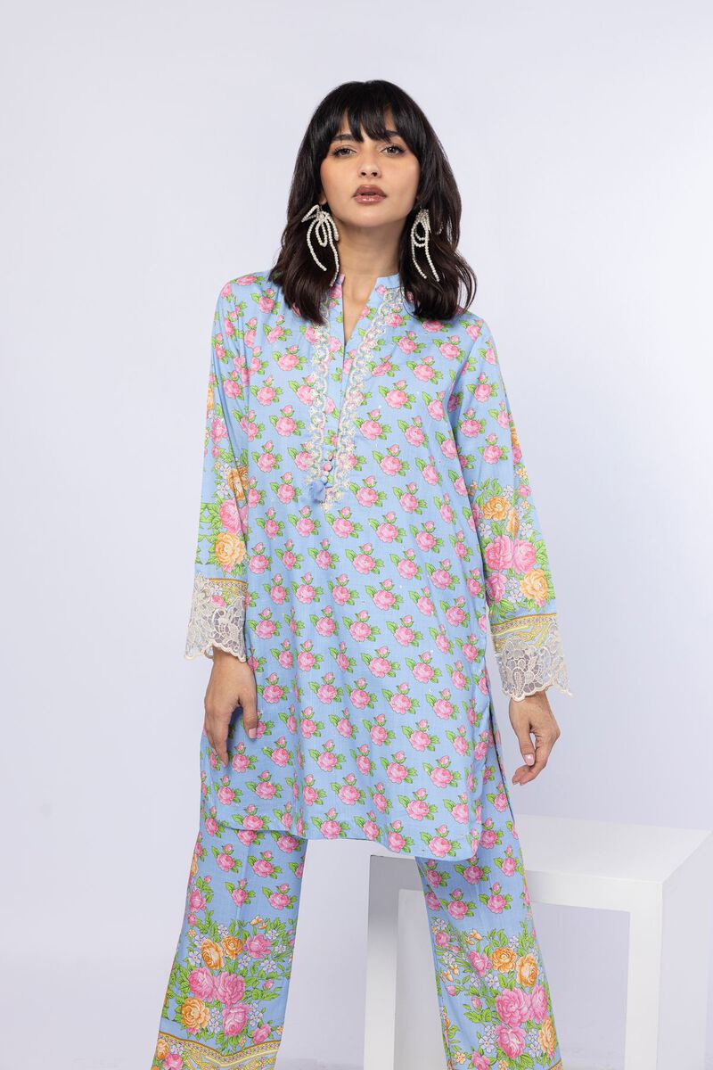 Embroidered | Crosshatch Raw Silk | Kurta | USD 40.00