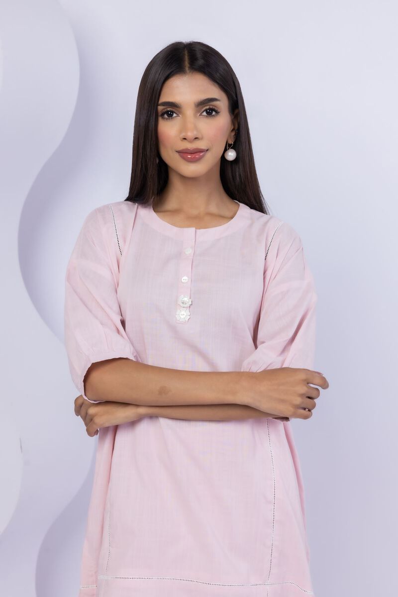 Embroidered | Crosshatch Poplin | Kurta | USD 17.50