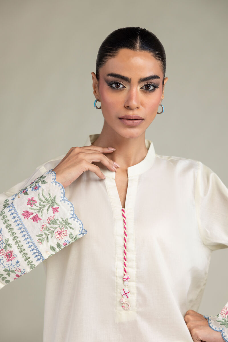 Embroidered | Cambric | Cambric Tailored 2-Piece | USD 55.00