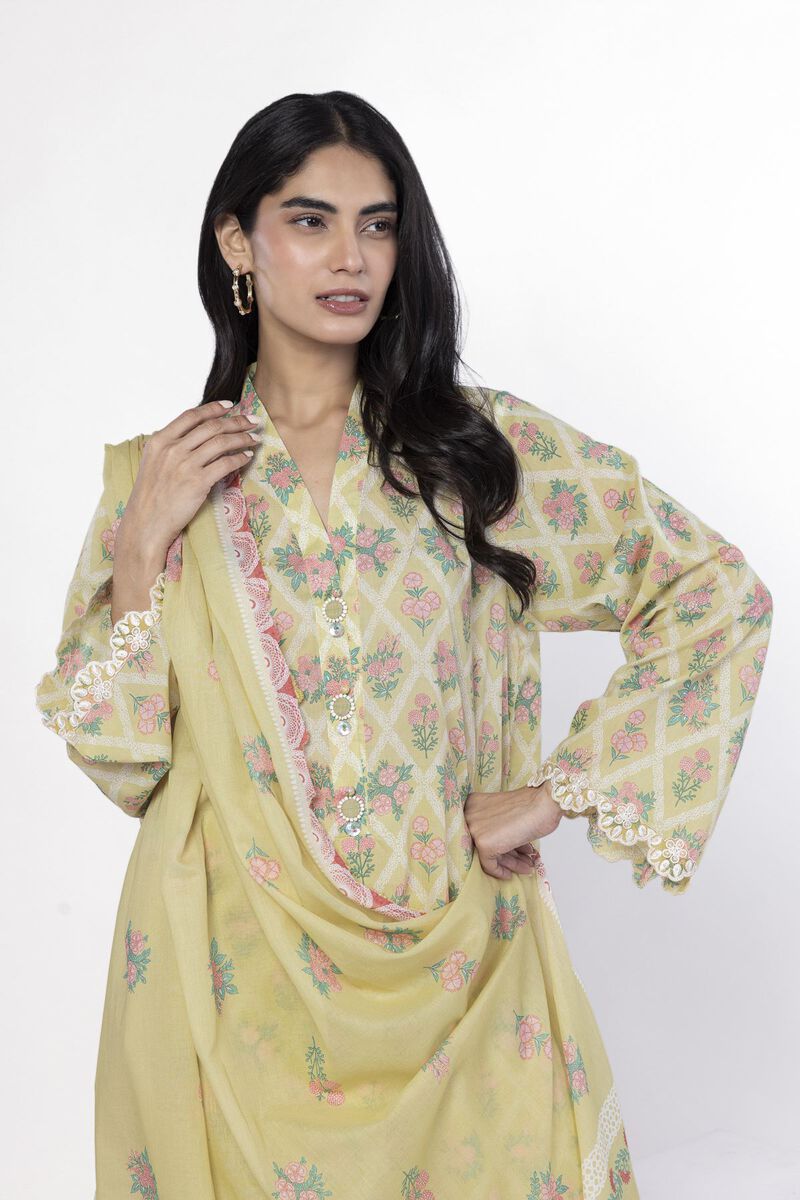 Embroidered | Lawn | Fabrics 3 Piece | USD 40.00