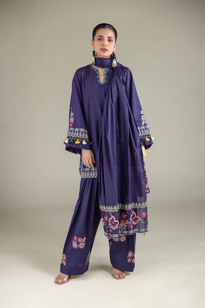 Embroidered | Cambric | Farshi Floral Shalwar | USD 35.00