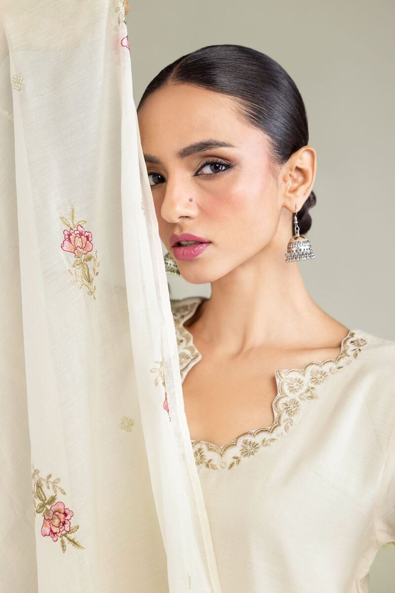 Embroidered | Paper Silk | Dupatta | USD 40.00
