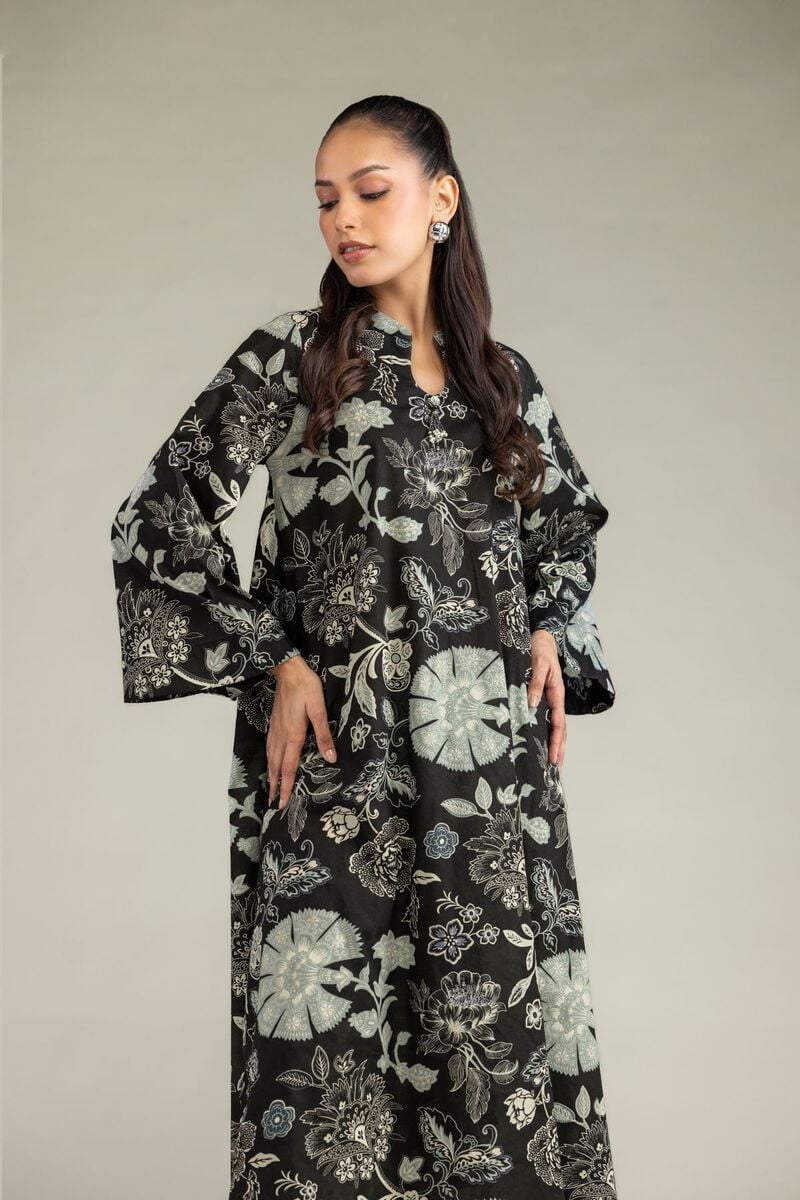 Printed | Cambric | Black Cambric Kurta | USD 35.00