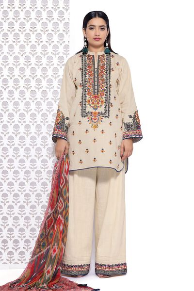 Embroidered | Crosshatch | Tailored 3 Piece | USD 25.50