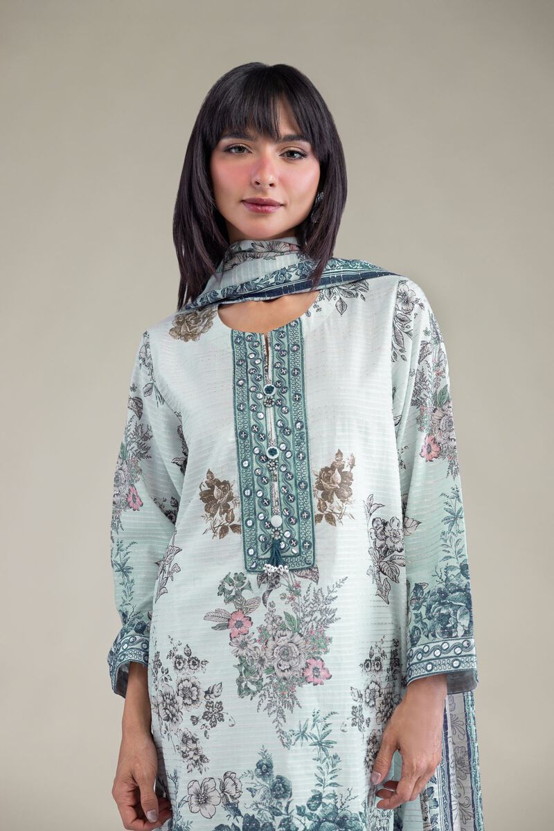 Embroidered | Mesuri Dobby | Mesuri Tailored 3-Piece | USD 70.00