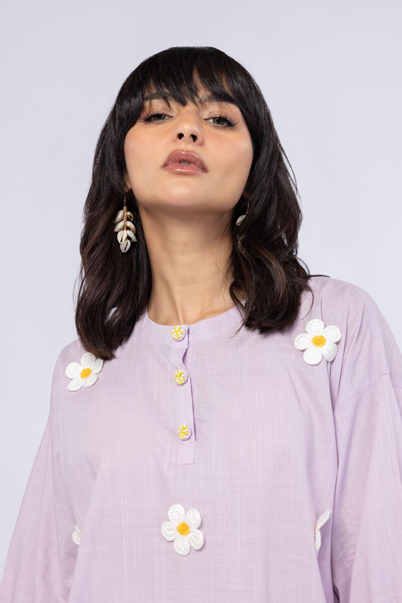 Embroidered | Crosshatch Poplin | Kurta | USD 12.00