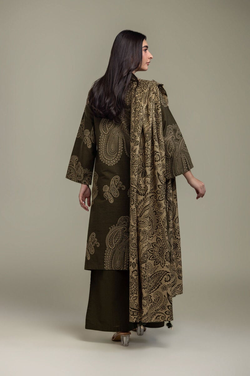 Printed | Light Khaddar | Khaddar 3-Piece Tailored | USD 65.00