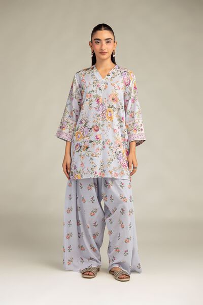 Printed | Raw Silk | Floral Silk Pants | USD 35.00