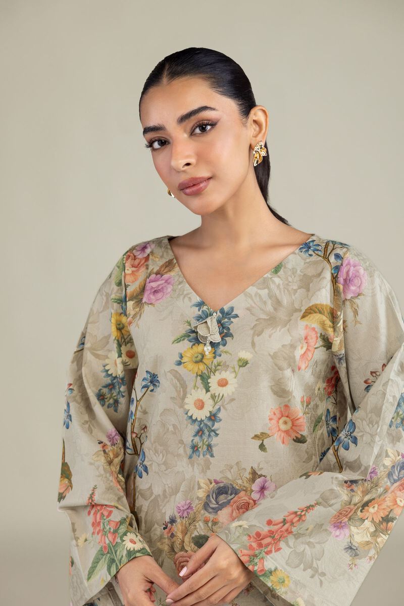 Printed | Cotton Dobby | Long Floral Kurta | USD 30.00