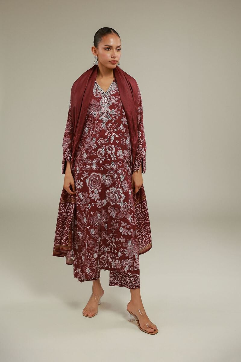 Embroidered | Polyester Silk | Geometric All-Season Dupatta | USD 35.00