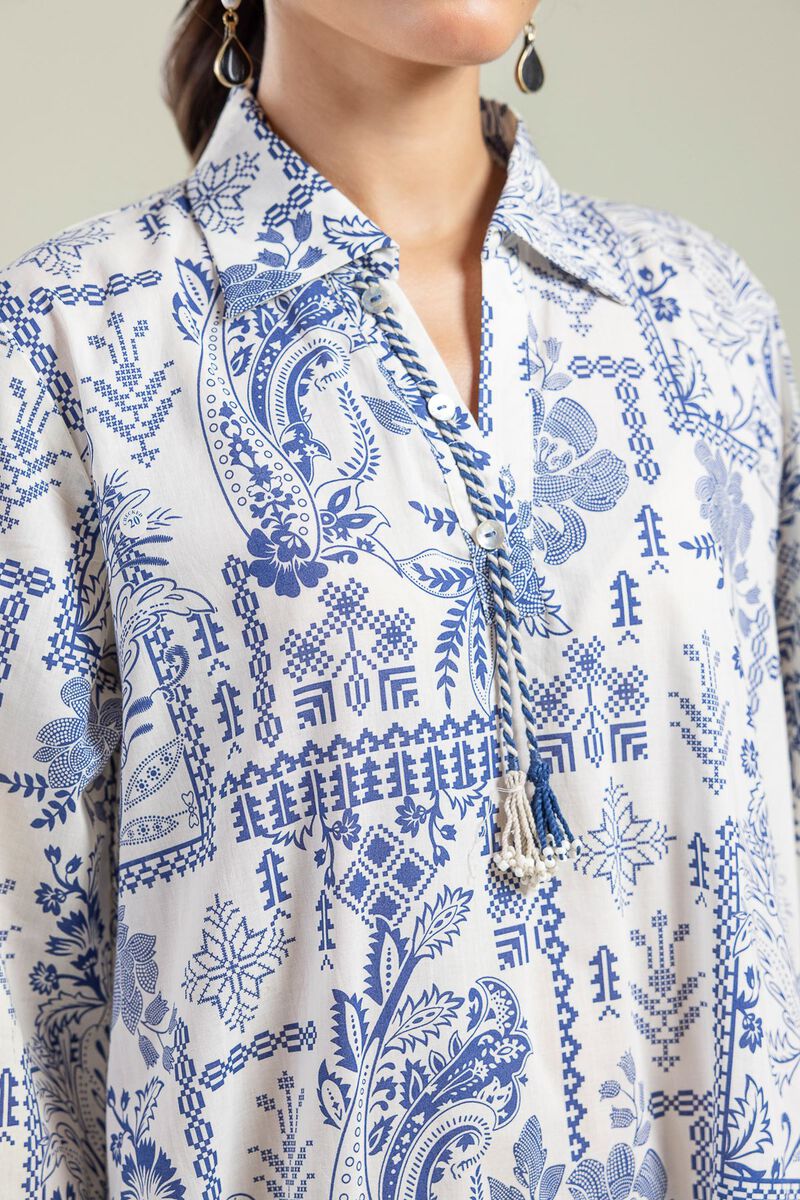 Printed | Cambric | Floral Cambric Kurta | USD 30.00