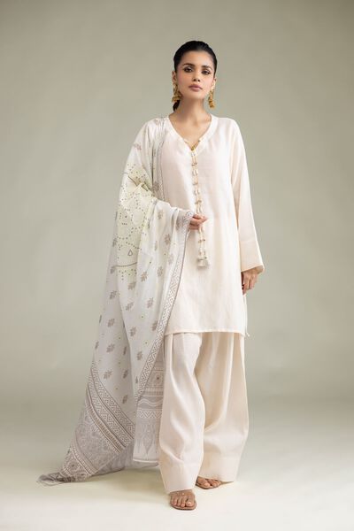 Dyed | Cotton Dobby | Cotton Tailored 3-Piece | USD 65.00