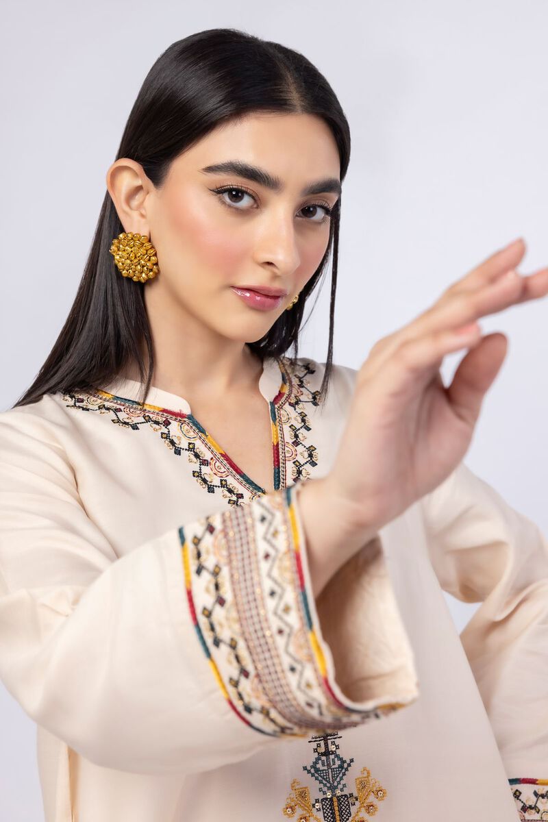 Embroidered | Russian Raw Silk | Kurta | USD 25.00