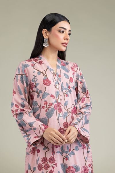 Printed | Cotton Dobby | Floral Longline Kurta | USD 30.00