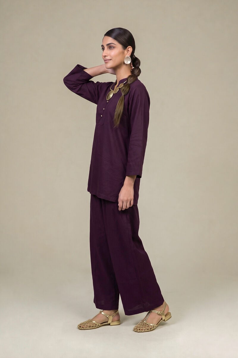 Dyed | Cotton Dobby | Tailored 2-Piece Set | USD 45.00