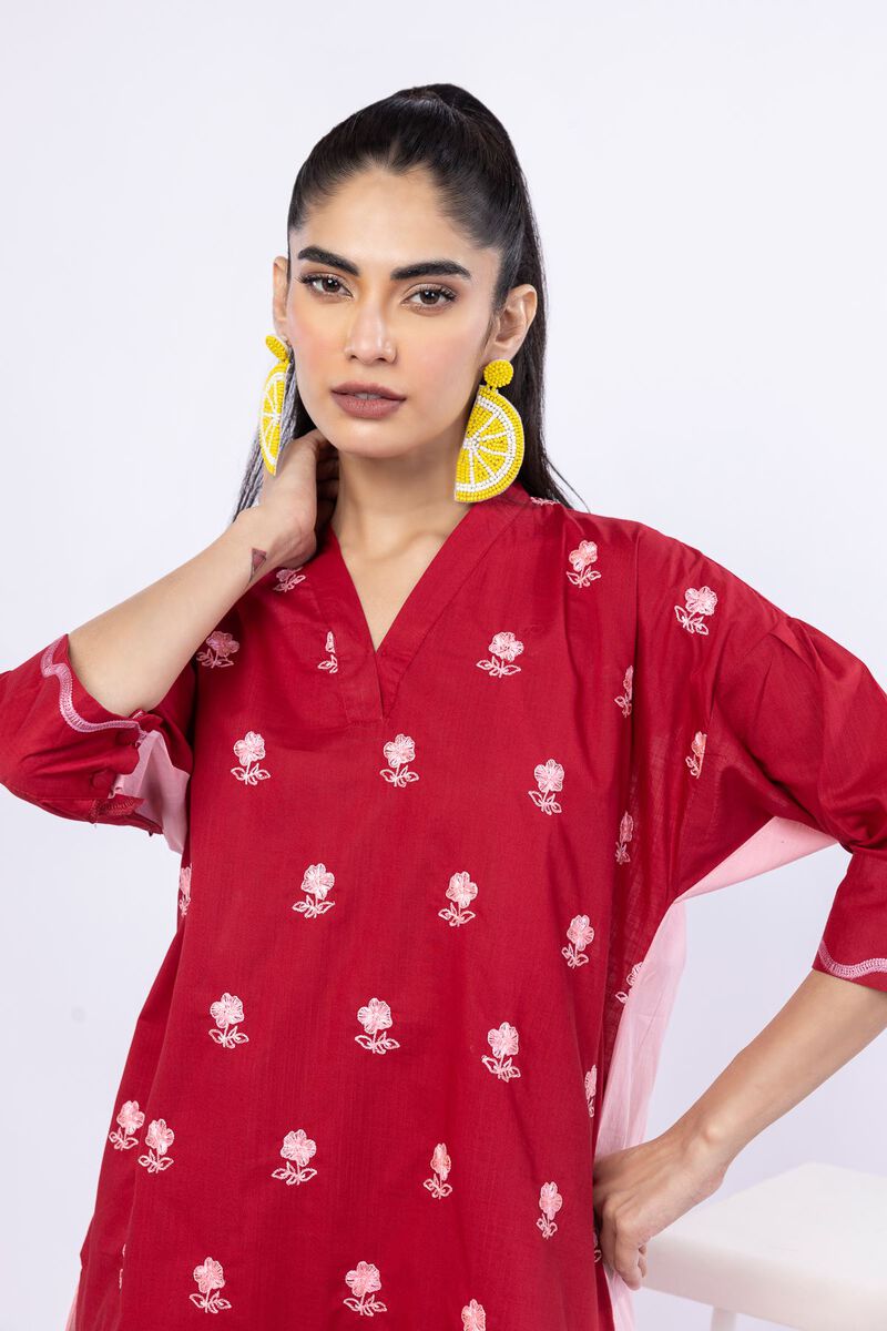 Embroidered | Crosshatch Poplin | Kurta | USD 15.00