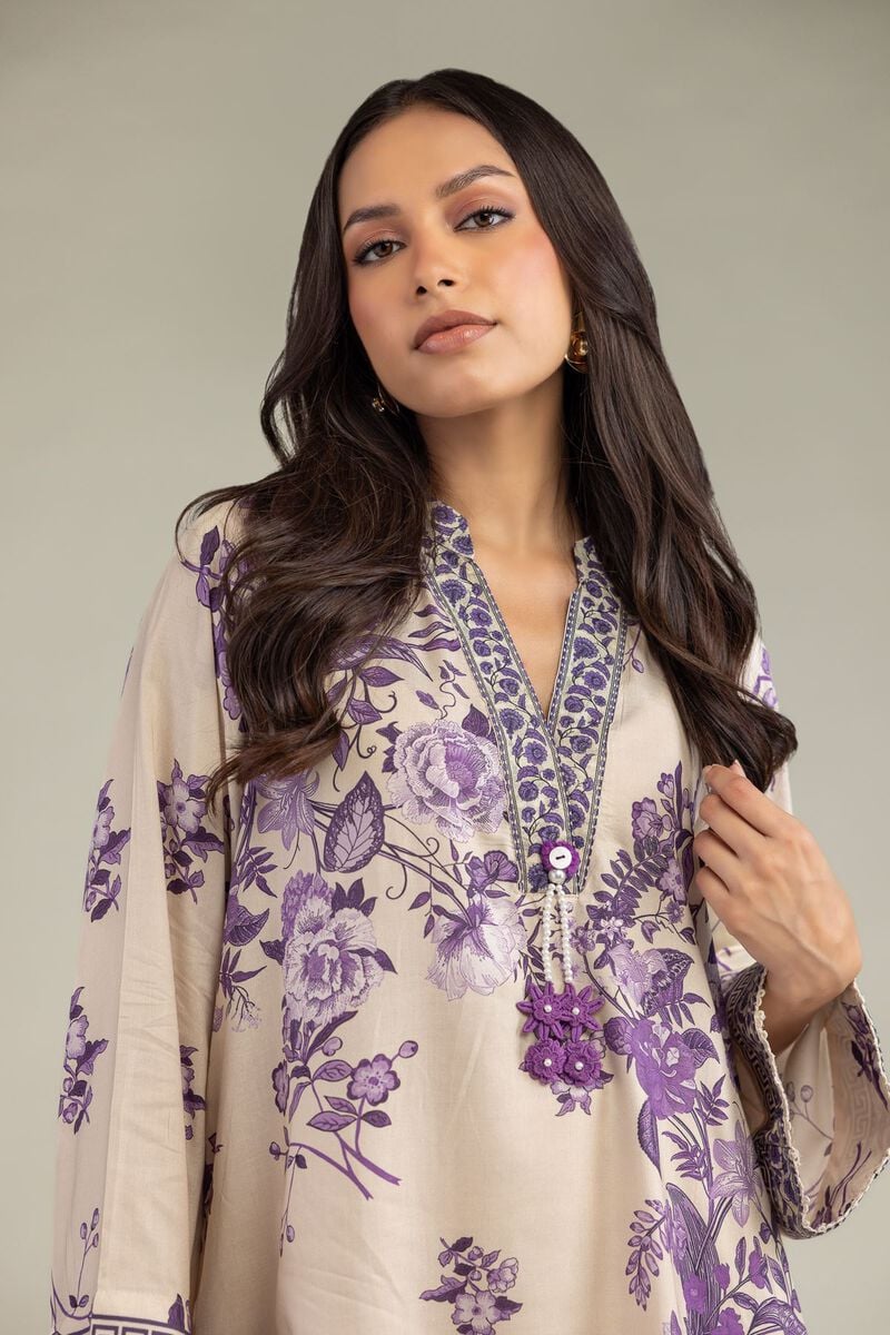 Printed | Viscose | Floral V-Neck Kurta | USD 35.00