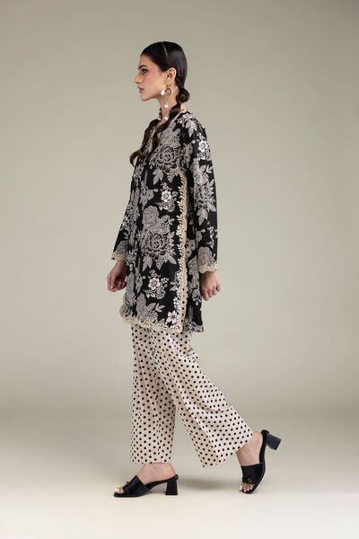 Printed | Cambric | Off-White Cambric Shalwar | USD 25.00