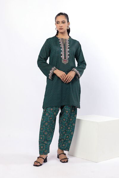 Embroidered | Khaddar | Tailored 2 Piece | Top and Bottom | USD 40.00
