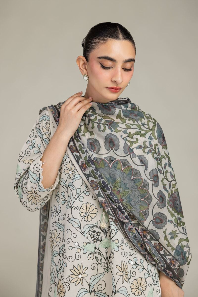 Embroidered | Mesuri | Floral Mesuri Dupatta | USD 30.00