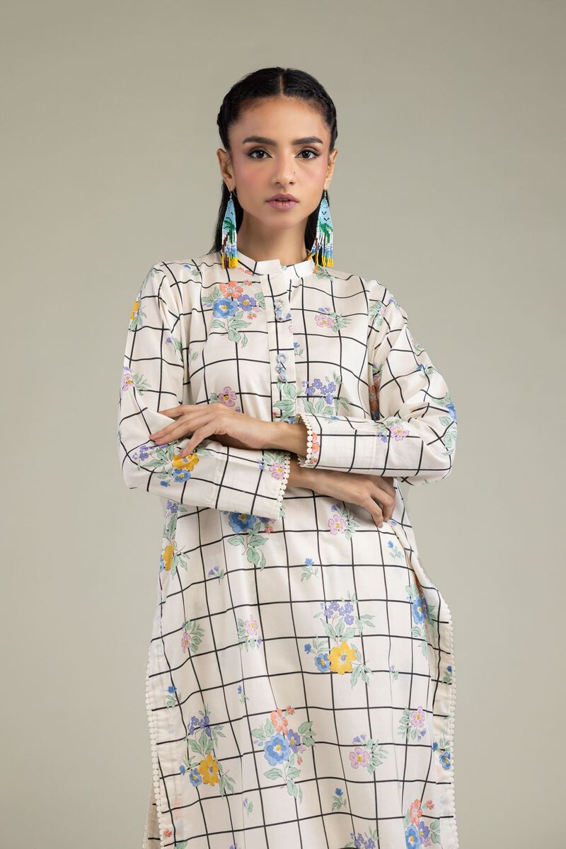 Printed | Cambric | Cambric Floral Kurta | USD 21.00