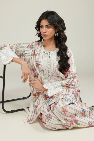 Printed | Jacquard | Printed Co-ord Set | USD 60.00