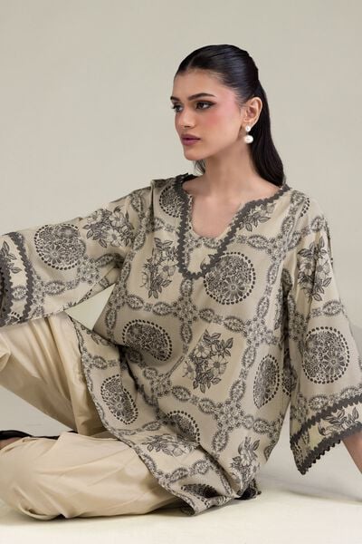 Printed | Cotton Viscose | Short Floral Kurta | USD 35.00