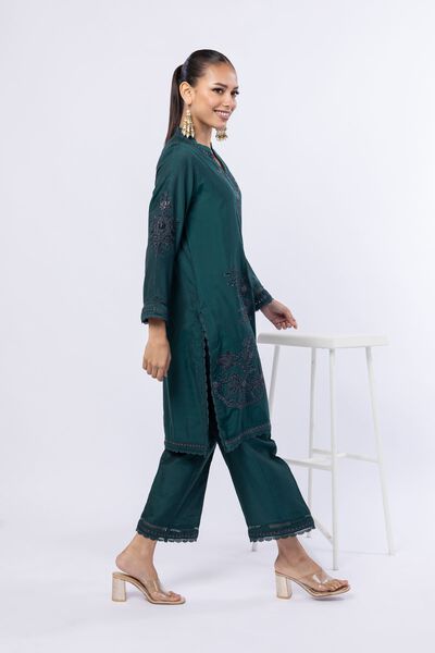 Embroidered | Cotton Net | Pants | USD 18.00