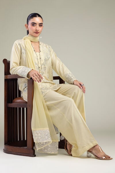Embroidered | Raw Silk | Silk Floral Kurta | USD 60.00