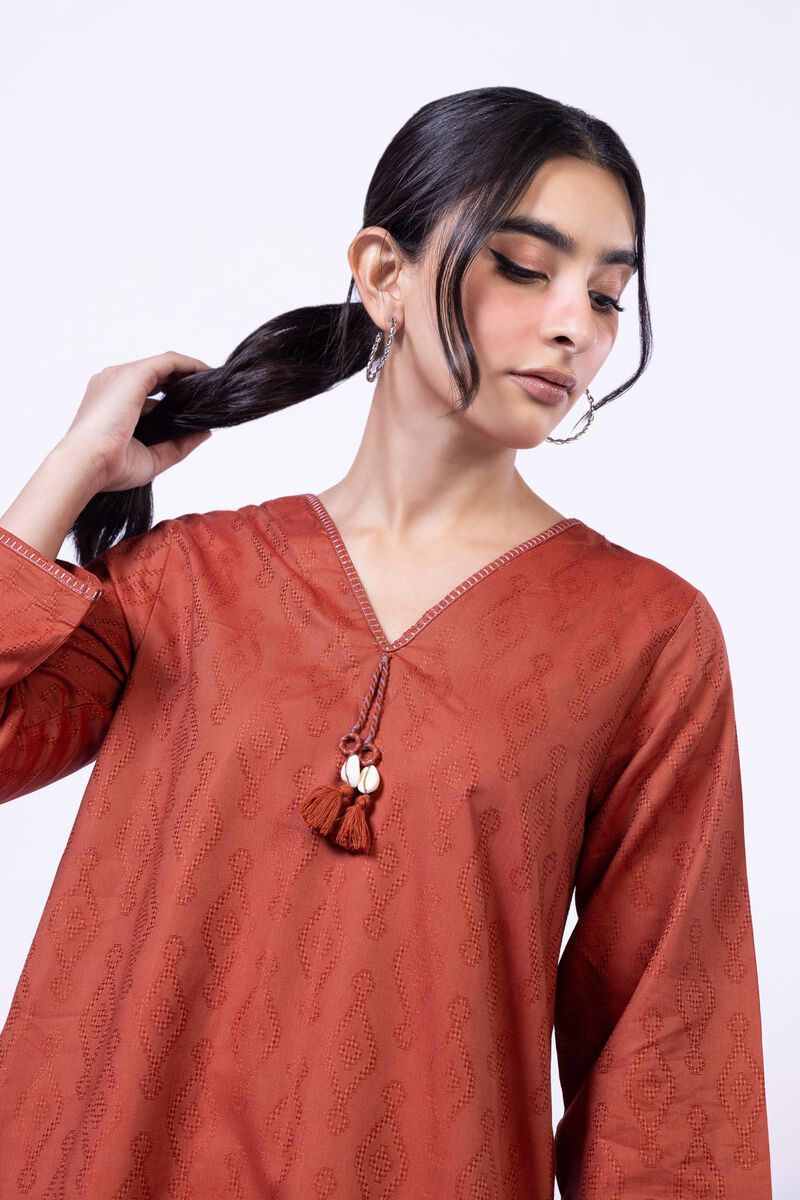 Dyed | Jacquard | Kurta | USD 30.00