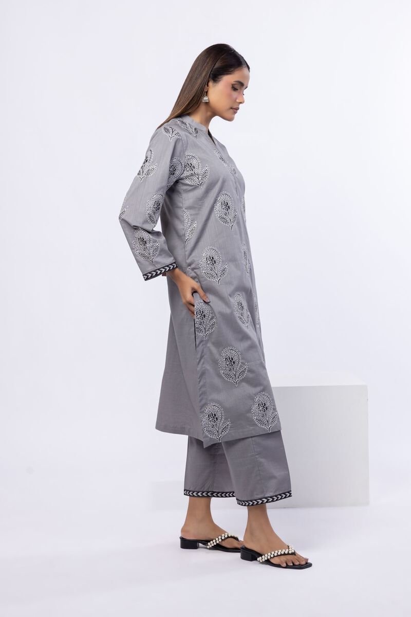 Embroidered | Crosshatch Poplin | Pants | USD 7.50
