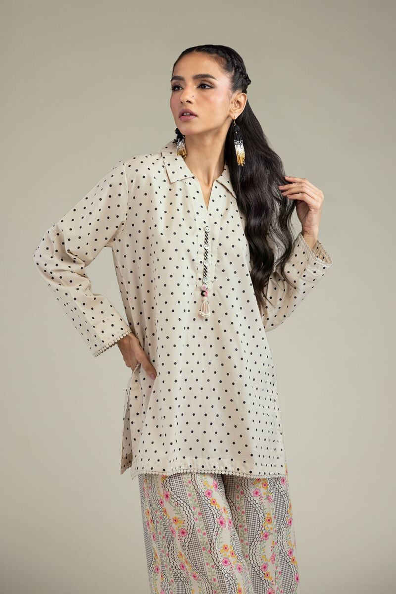 Printed | Cambric | Cambric V-Neck Kurta | USD 35.00