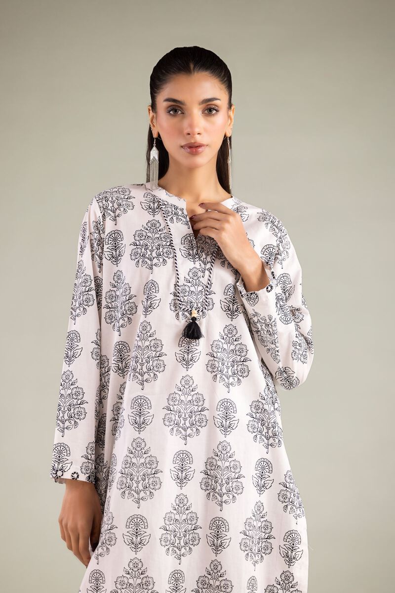 Printed | Cambric | Floral V-Neck Kurta | USD 30.00