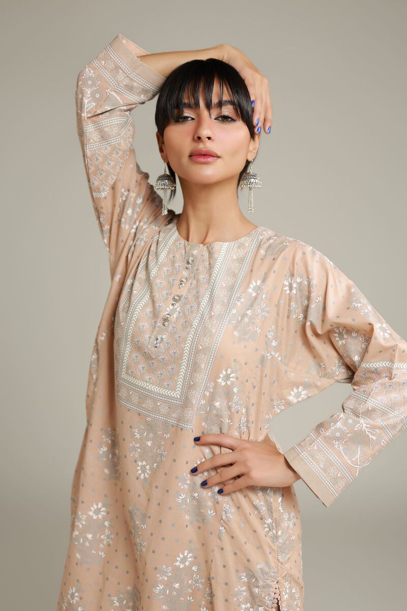 Printed | Cambric | Longline Cambric Kurta | USD 35.00