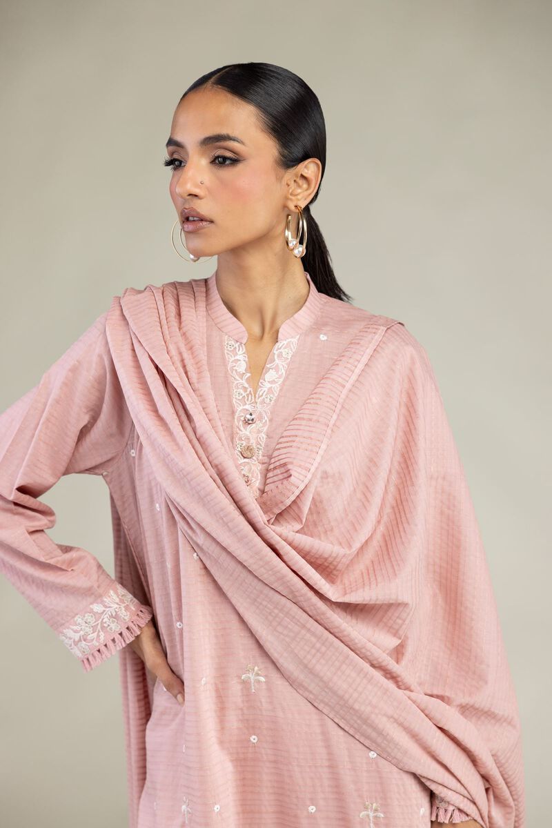 Embroidered | Messuri Dobby | Messuri Tailored 3-Piece | USD 85.00
