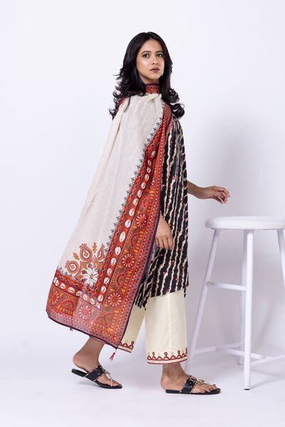 Embroidered | Cotton Dobby | Pants | USD 20.00