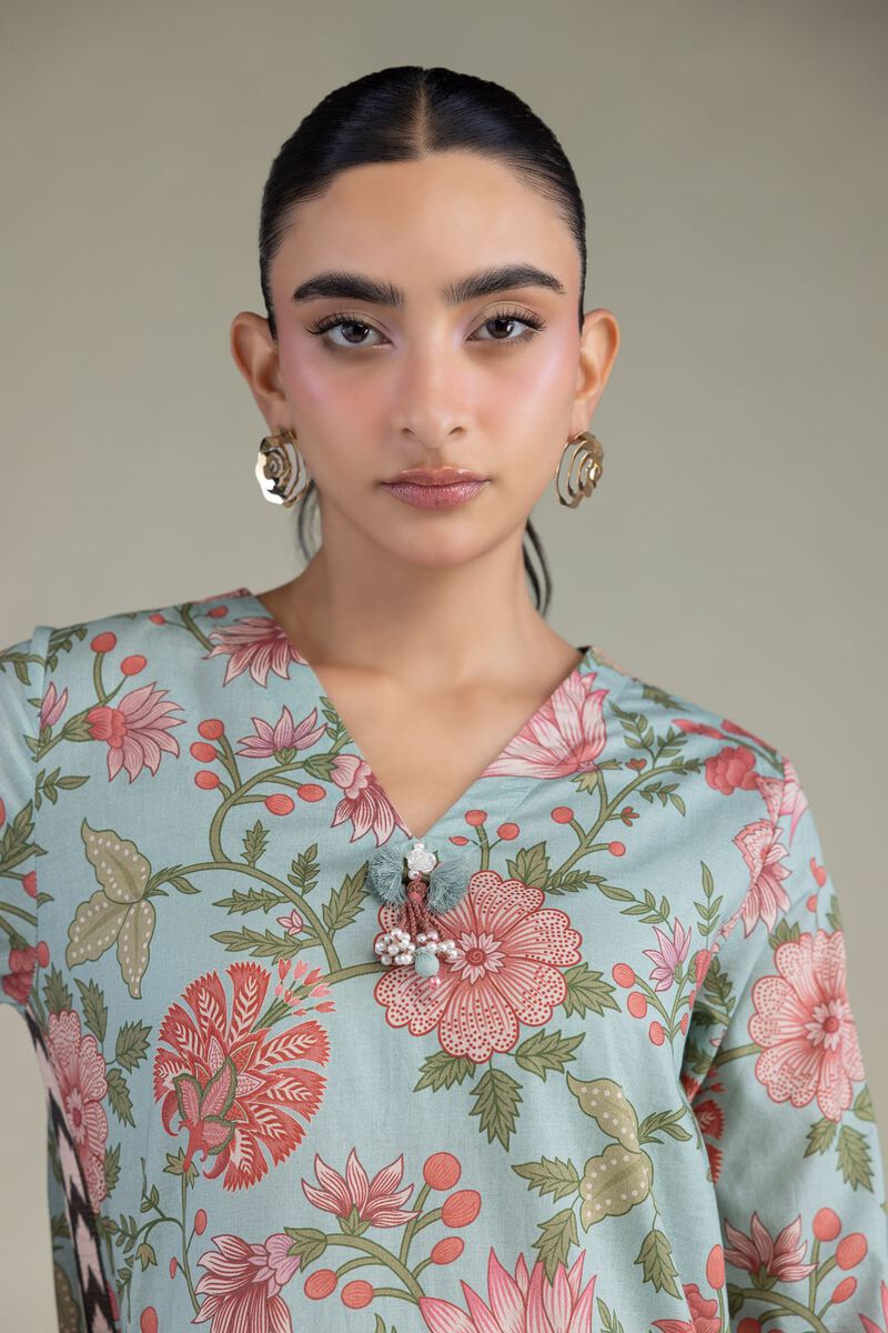 Printed | Cambric | Cambric Longline Kurta | USD 35.00