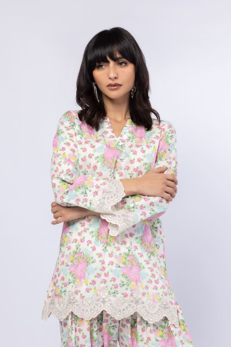 Embroidered | Crosshatch Raw Silk | Kurta | USD 40.00