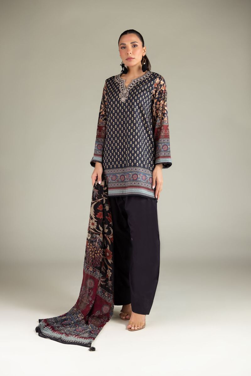 Embroidered | Cotton Dobby | Cotton Tailored 3-Piece | USD 70.00