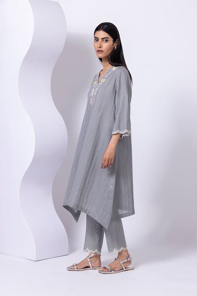 Embroidered | Leno | Pants | USD 6.00