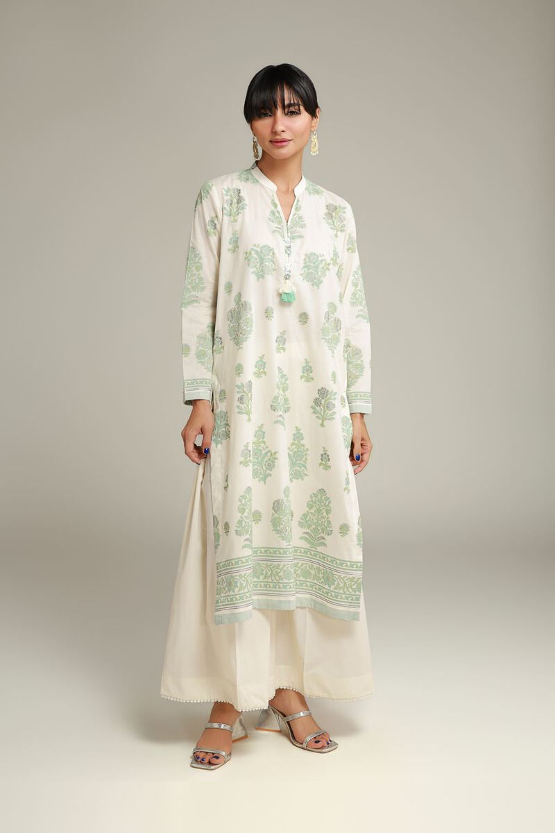 Printed | Cambric | Floral Tassel Kurta | USD 35.00